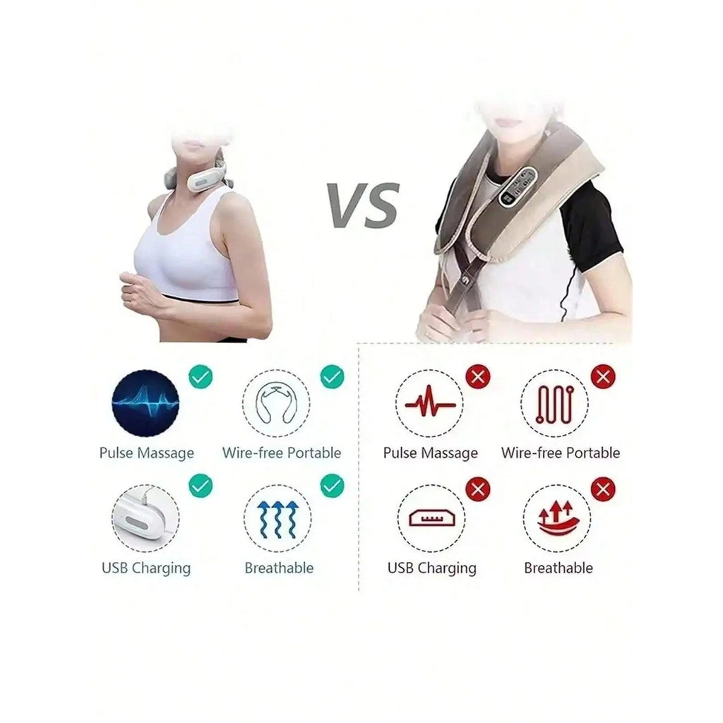 Vitality Magic Pro 2.0 Neck Massager, 4-Head, 6 Mode Massage, 16 Levels w/ Heat