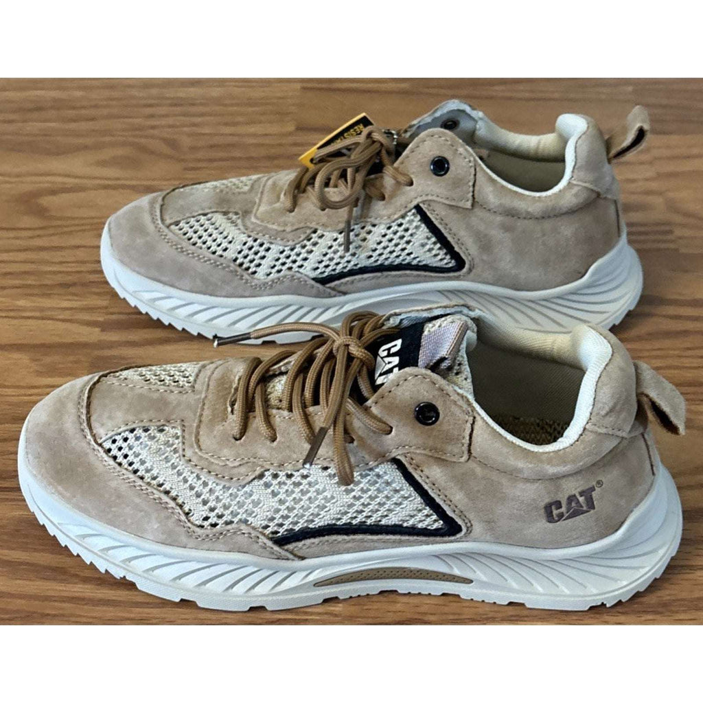 Caterpillar CAT Suede & Mesh Non-Slip Lace-Up Low Cut Sneakers Men's Sz 10 Wide