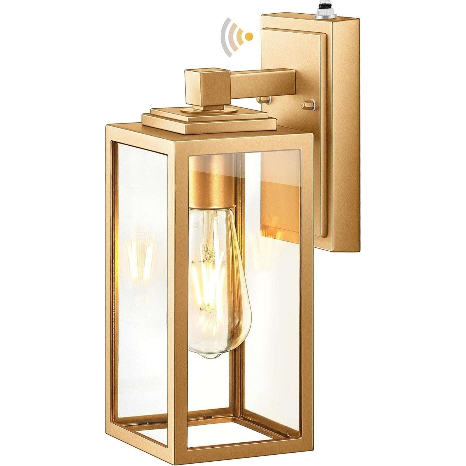 VIANIS Gold Outdoor DUSK TO DAWN Wall Porch Sconce Light Weatherproof Anti-Rust