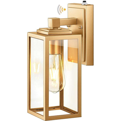 VIANIS Gold Outdoor DUSK TO DAWN Wall Porch Sconce Light Weatherproof Anti-Rust