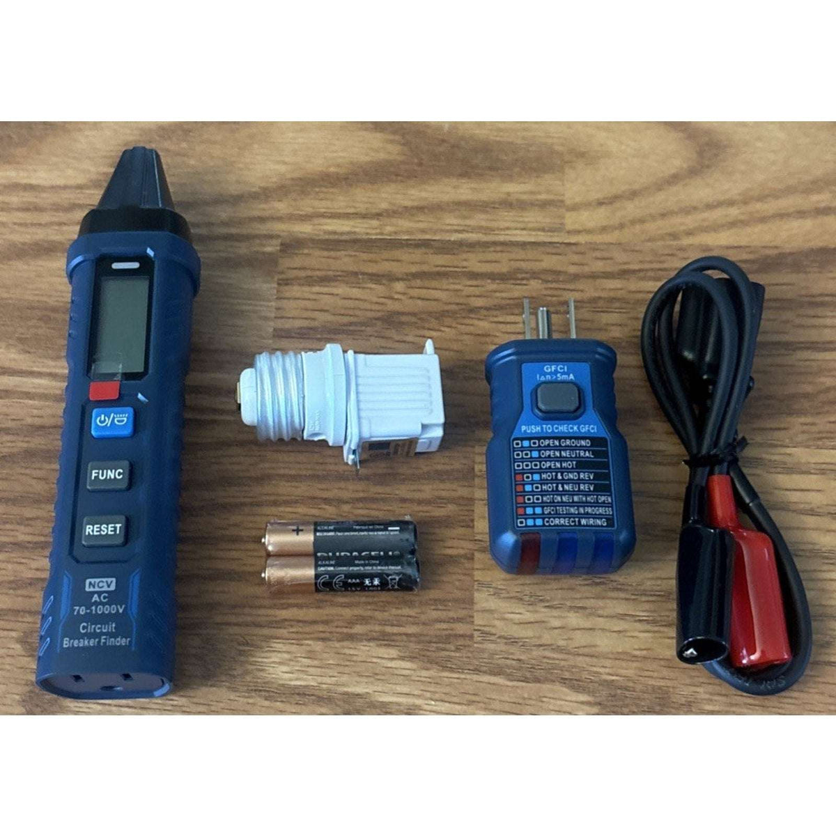 VENLAB Circuit Breaker Finder w/ LCD Display GFCI Outlet Tester 90-130V AC Circu