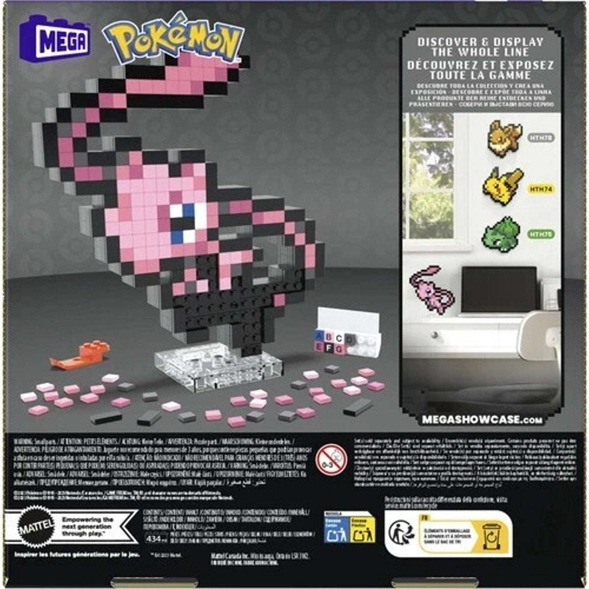 MEGA BLOKS Pokemon Mew Pixel Art 434 Piece Building Toy Set HWR80 - Retired 2025