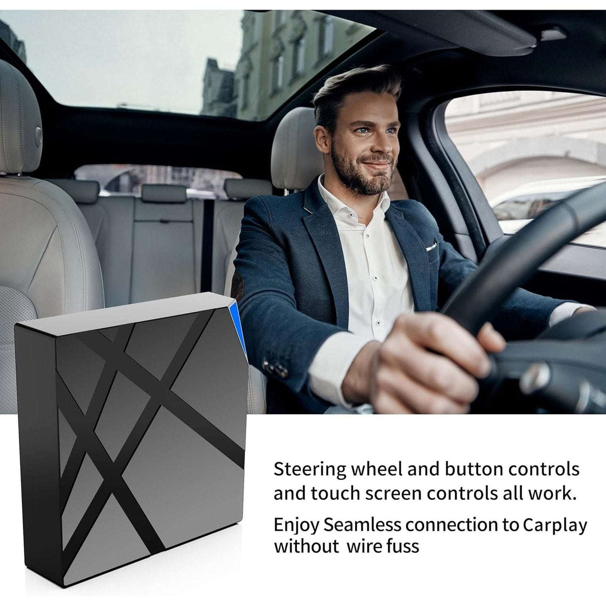 Veosma 5.1 CarPlay Adapter Convert All Factory Wired CarPlay Systems to Wireless