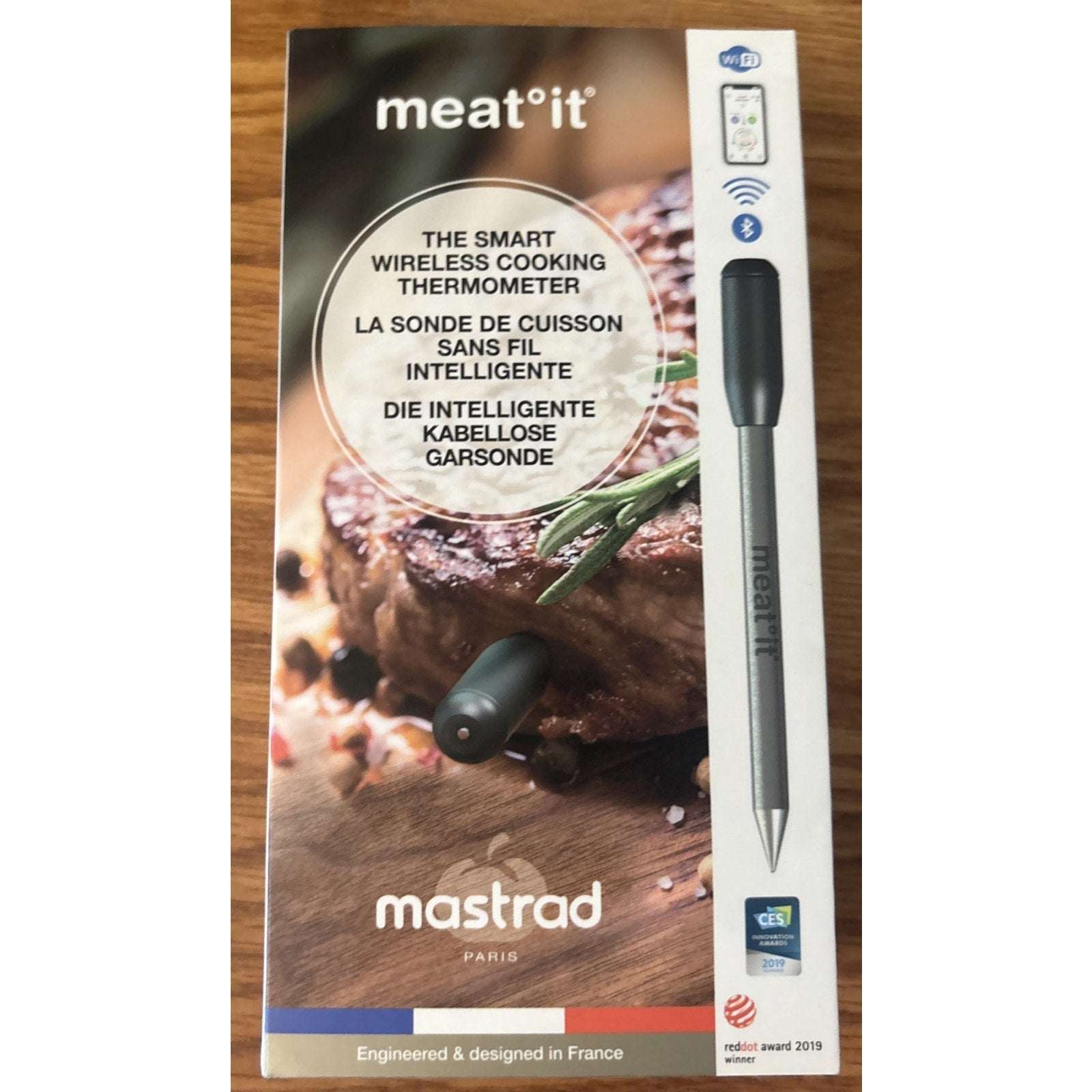 Mastrad Meat It Smart Wireless Bluetooth Meat Dual Probe BBQ Oven Grill Smoker