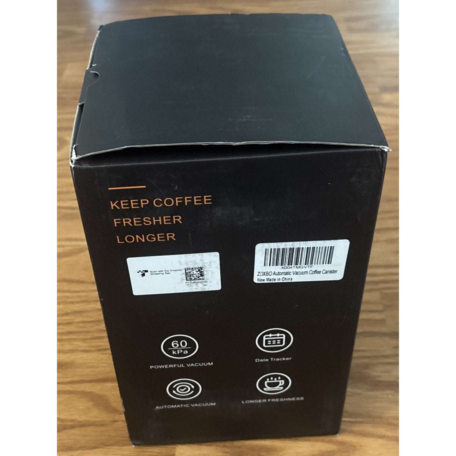 Automatic Airtight Vacuum Sealing Coffee Canister 1.3L Smart Sensors LCD Display