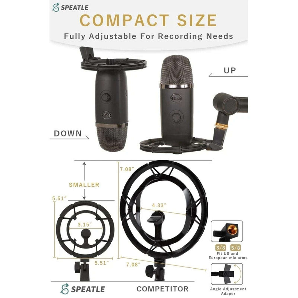 SPEATLE Blue Yeti X Microphone Shock Mount for Blue Yeti X, Yeti, Yeti Nano