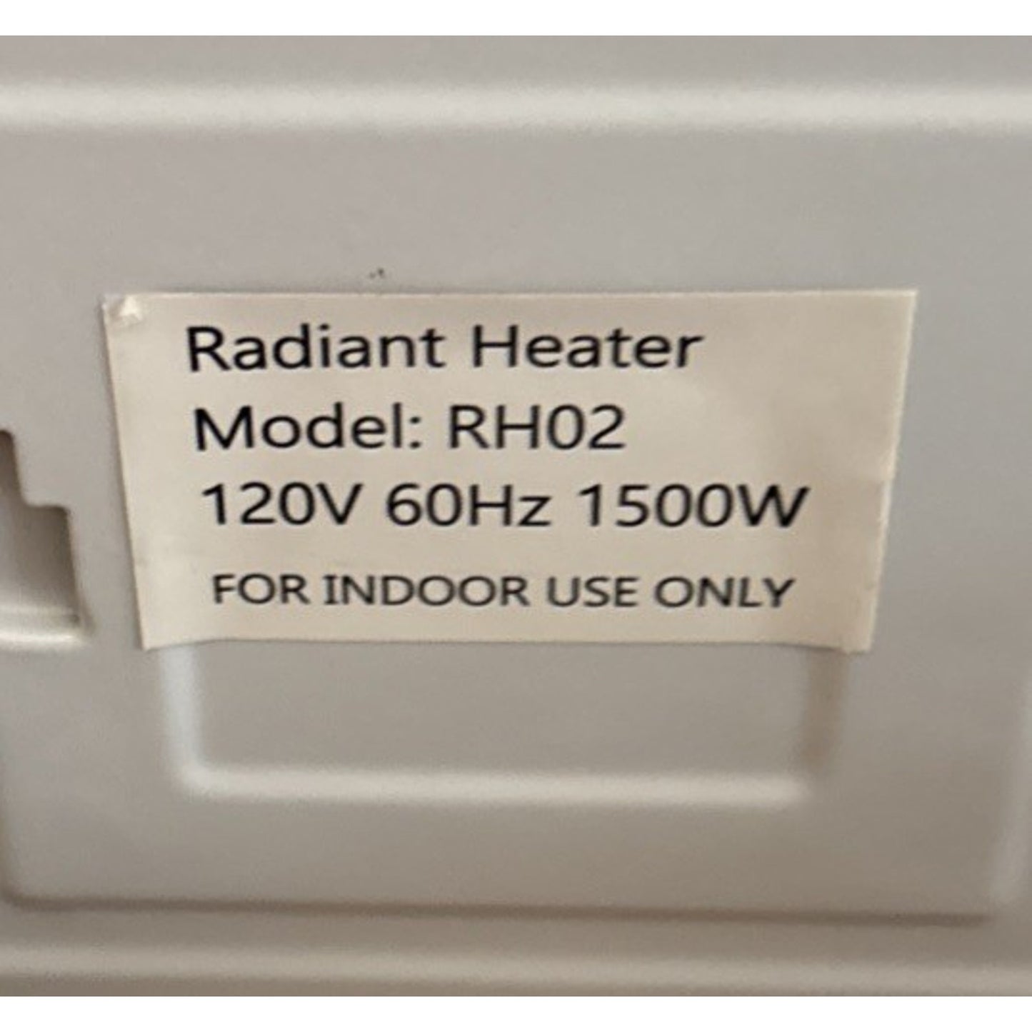 ETL Portable Fast Radiant Heater RH02 1500/1250W Tip-Over Cutoff Overheat Protec