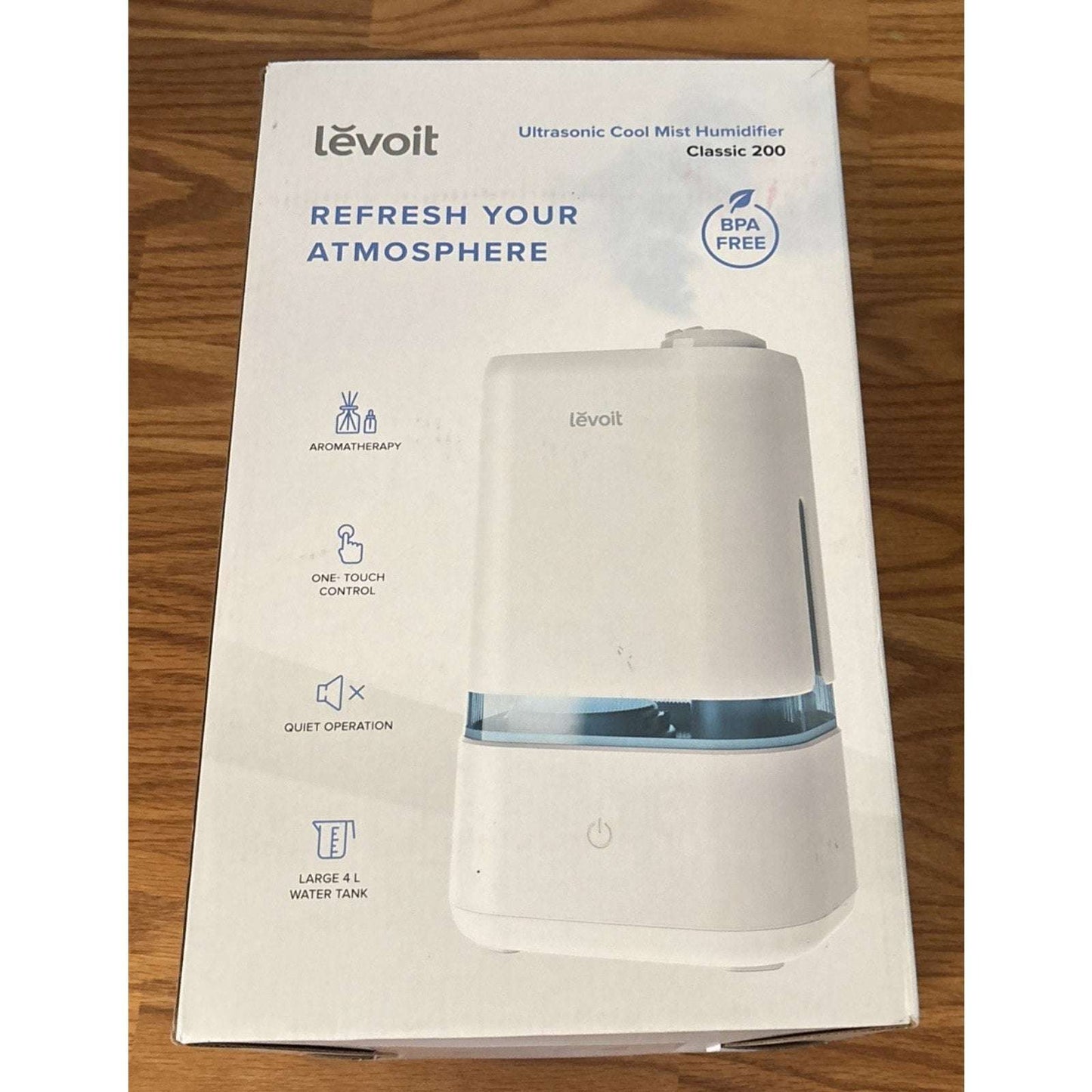 Levoit 4L Ultrasonic Cool Mist Humidifier & Aromatherapy Diffuser Auto-Off Quiet