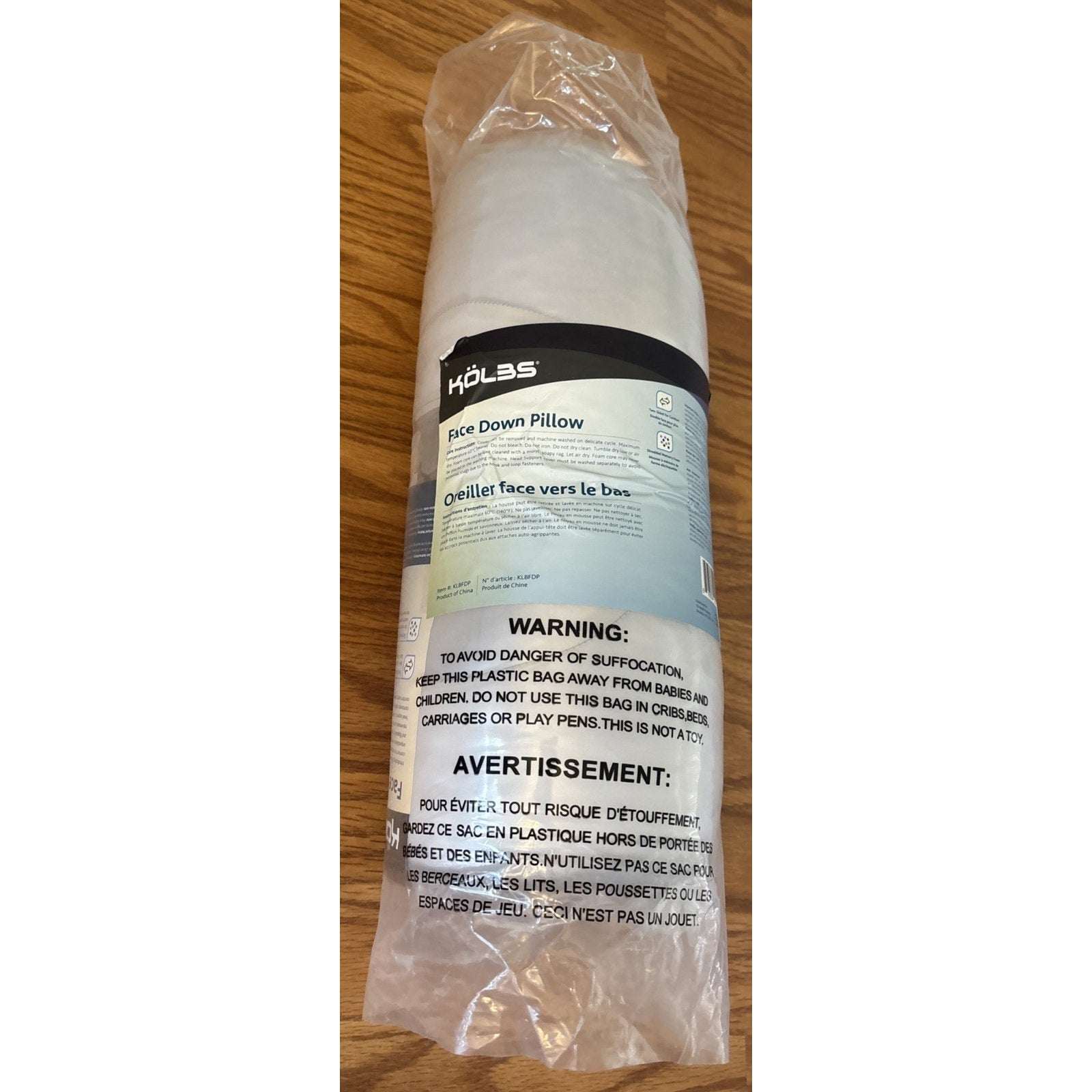 Kolbs Face Down Pillow After Eye Surgery or Massage Pillow 2-Sided Velvet & Silk