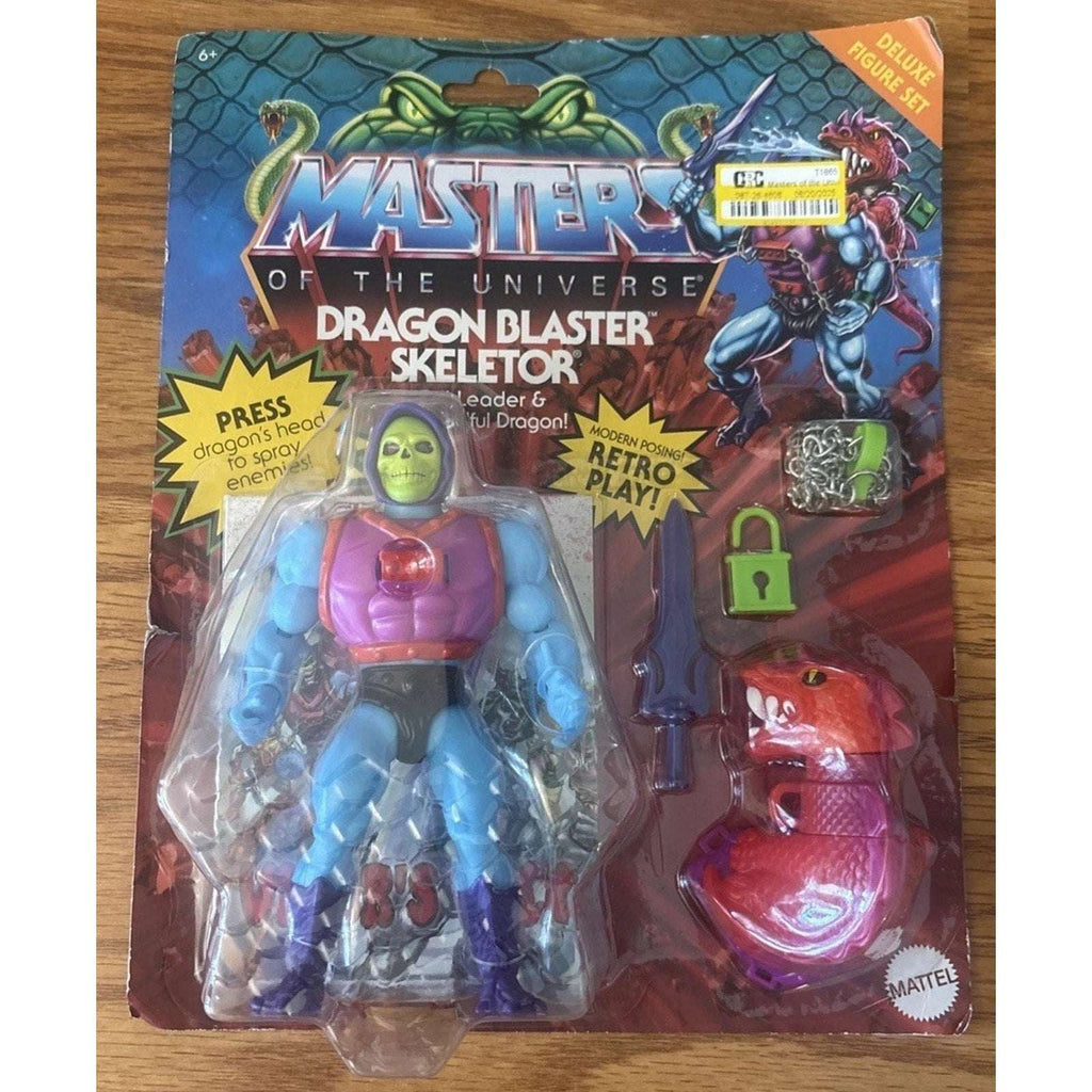 Masters of the Universe Deluxe Dragon Blaster Skeletor 2022 w/ Spraying Dragon