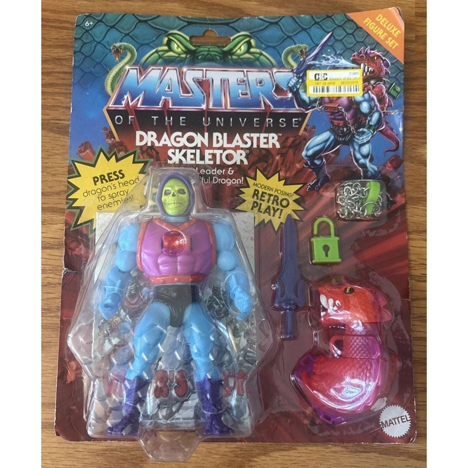 Masters of the Universe Deluxe Dragon Blaster Skeletor 2022 w/ Spraying Dragon