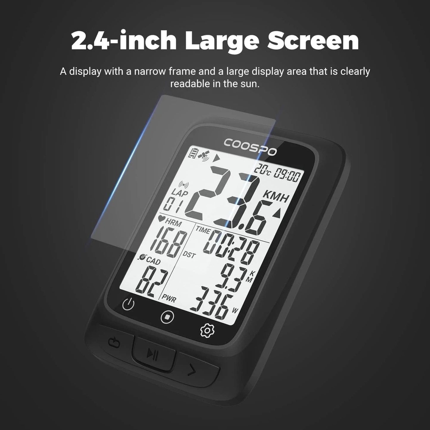 COOSPO BC107 Bluetooth ANT+ Dual GPS Cycling Computer Waterproof Bike Tracker