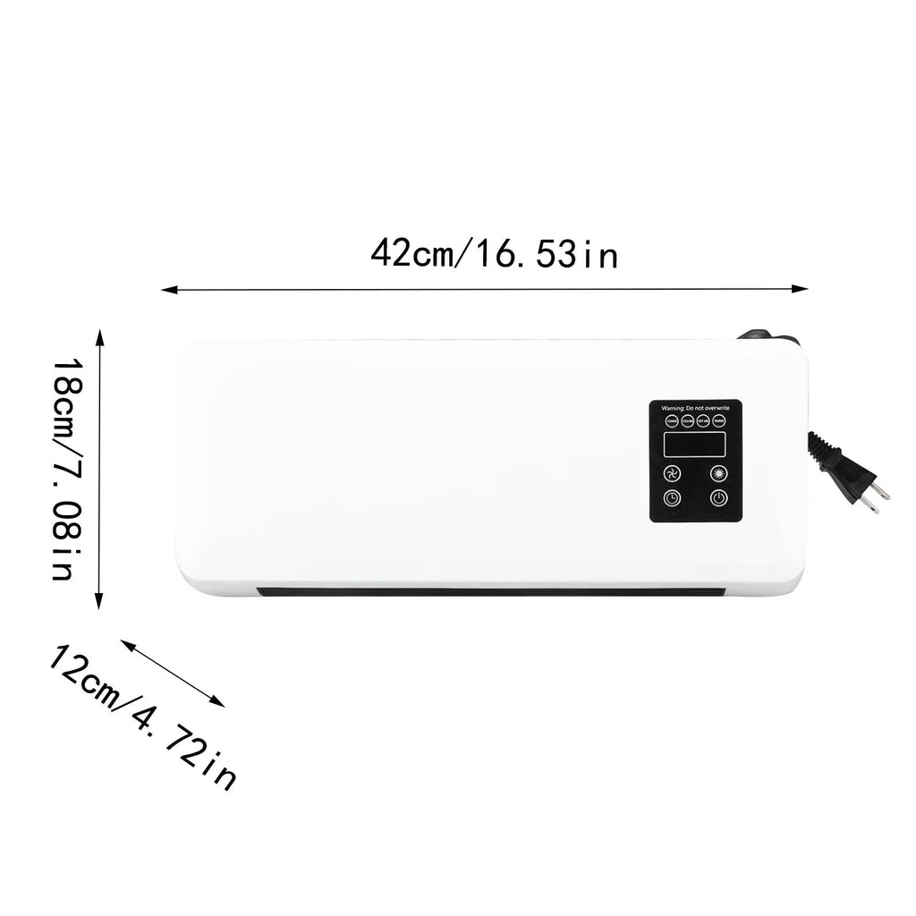Wall Mounted Mobile Air Conditioning AC Unit & Heater Digital Display w/ Remote