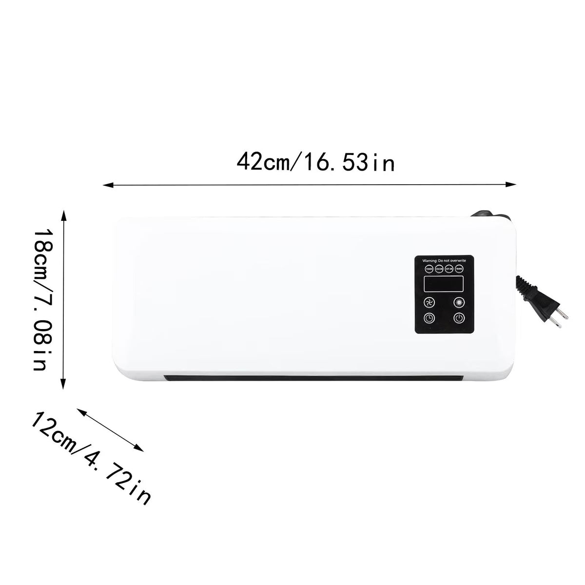 Wall Mounted Mobile Air Conditioning AC Unit & Heater Digital Display w/ Remote