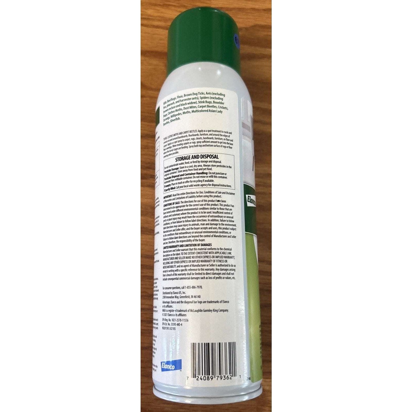 Bayer Elanco Advantage Carpet & Upholstery Spot Spray, 16oz Ticks Fleas Bedbugs+