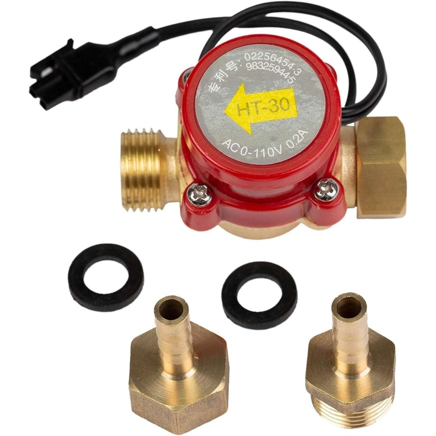 Water Flow Sensor Switch HT-30 AC 0-110V 0.2A 10MM G3/4 "-3/4" Thread for CO2 La