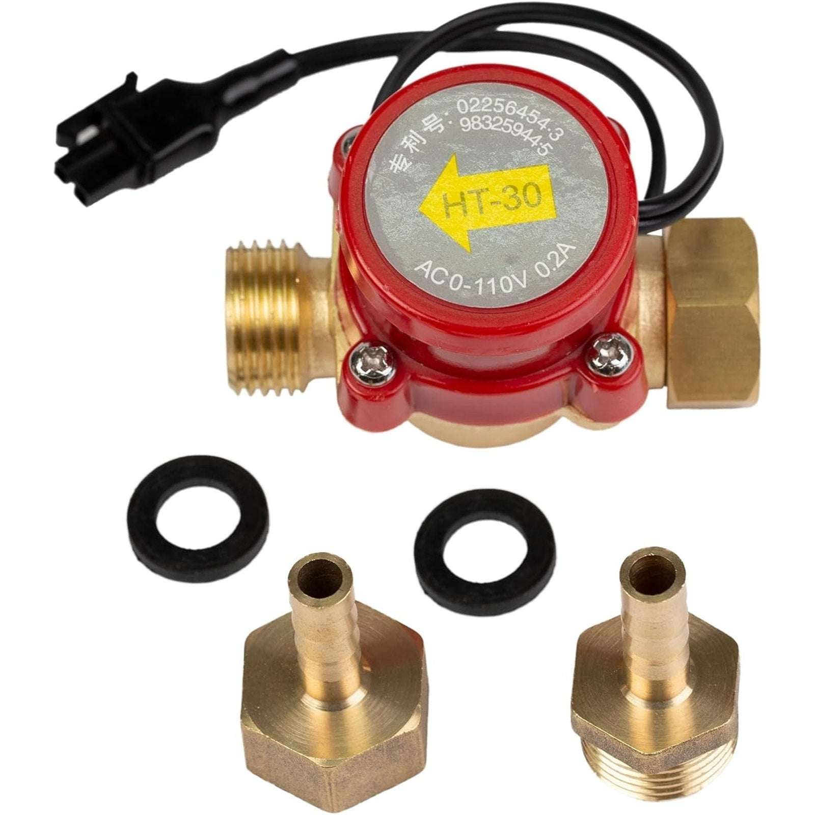 Water Flow Sensor Switch HT-30 AC 0-110V 0.2A 10MM G3/4 "-3/4" Thread for CO2 La