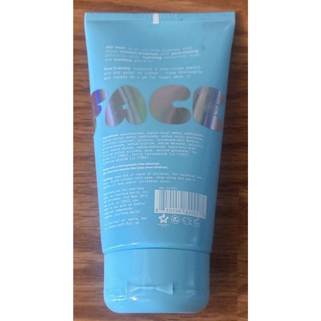 Starface Star Wash + Salicylic Acid Foaming Facial Cleanser for Breakout-Prone