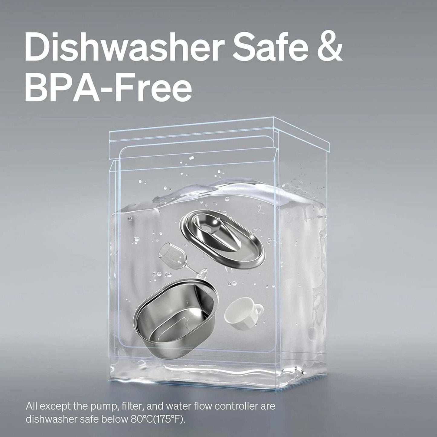 PETLIBRO 101oz/3L Stainless Steel Cat Automatic Water Fountain + Filters Dog Pet