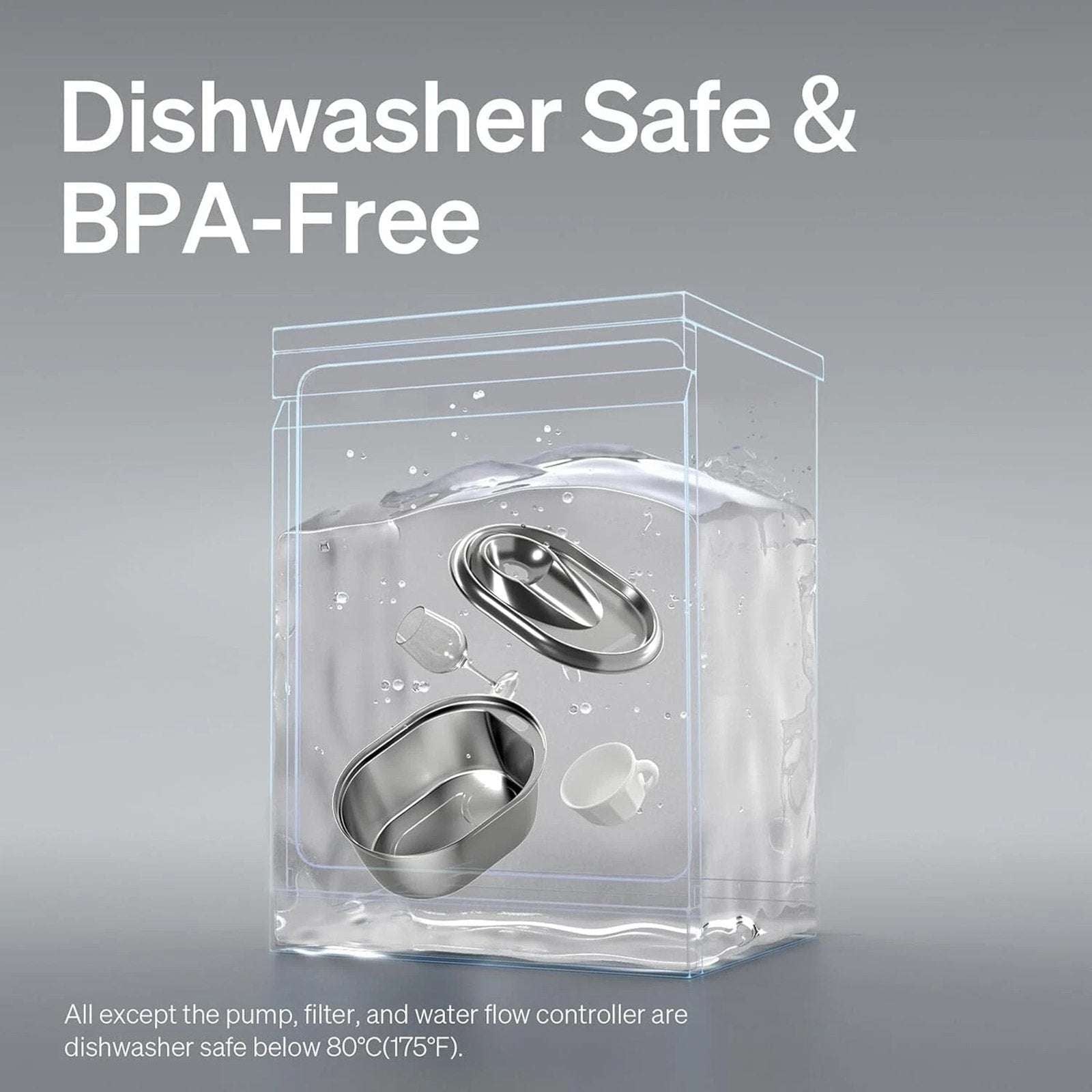 PETLIBRO 101oz/3L Stainless Steel Cat Automatic Water Fountain + Filters Dog Pet