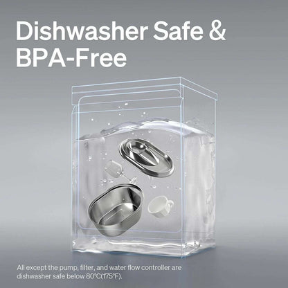 PETLIBRO 101oz/3L Stainless Steel Cat Automatic Water Fountain + Filters Dog Pet