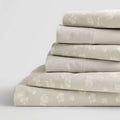 THE BIG ONE Performance Brushed Cotton Deep Fit 6PC Sheet Set Floral Queen
