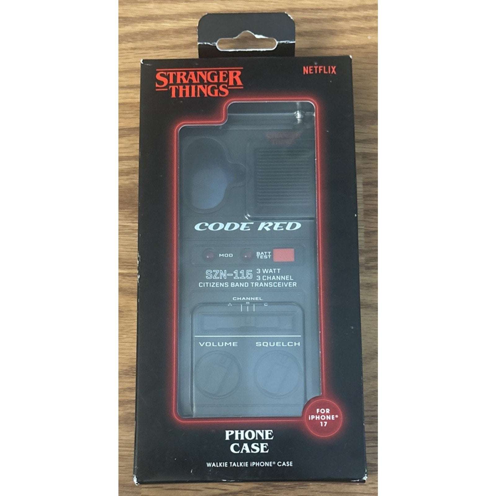 Stranger Things Code Red Walkie Talkie iPhone Case – iPhone 17 –Netflix Official