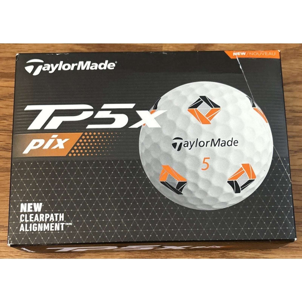 New TaylorMade TP5x Pix Golf Balls 12 Pack Dozen ClearPath Speed Wrapped Core