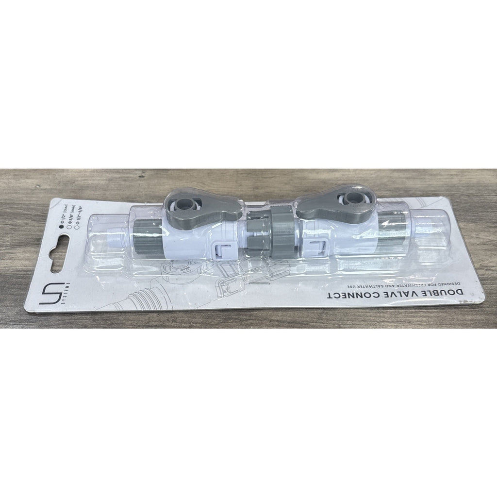 UNS Aquarium Delta Double Valve Quick Disconnect For Canister Filters 1/2” 12mm