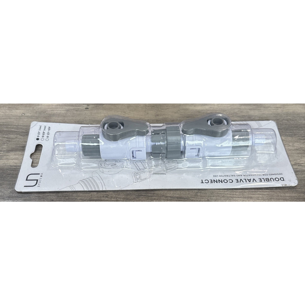 UNS Aquarium Delta Double Valve Quick Disconnect For Canister Filters 1/2” 12mm