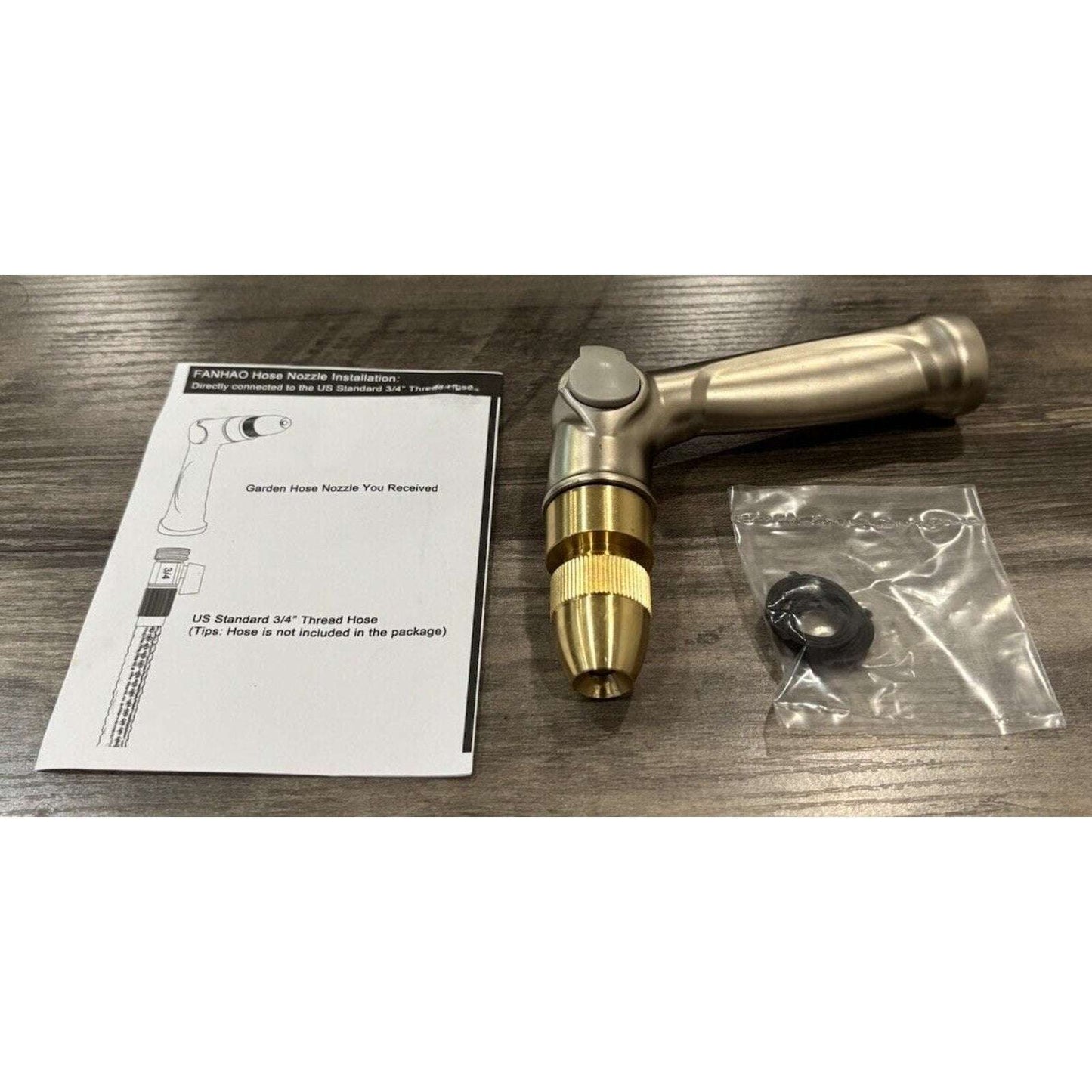 Professional 100% Heavy Duty Metal Garden Water Hose Nozzle w Thumb Control