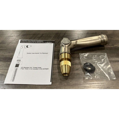 Professional 100% Heavy Duty Metal Garden Water Hose Nozzle w Thumb Control