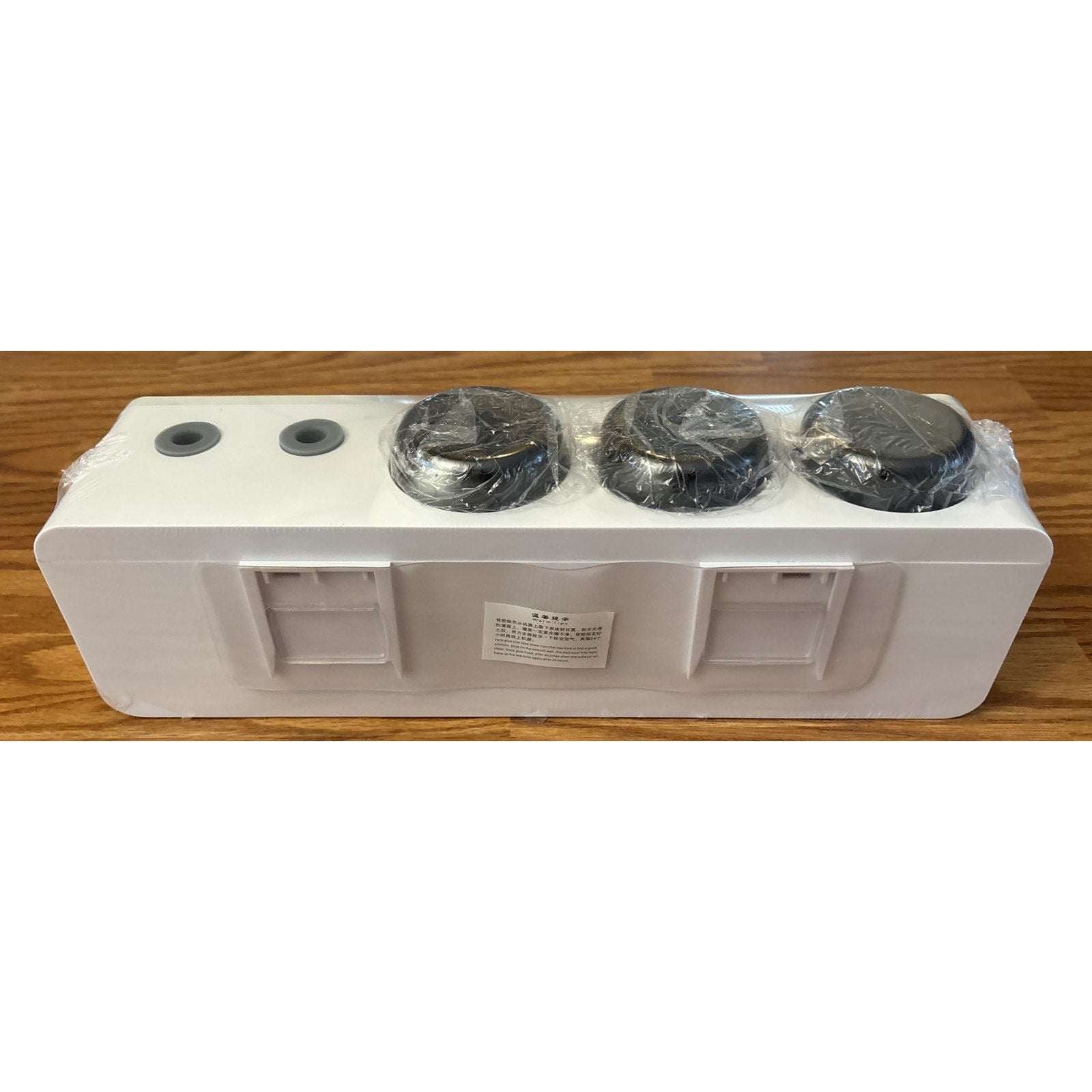 Smart 6 Toothbrush Holder Cleaner Sterilizer & Dryer w Dual Toothpaste Dispenser