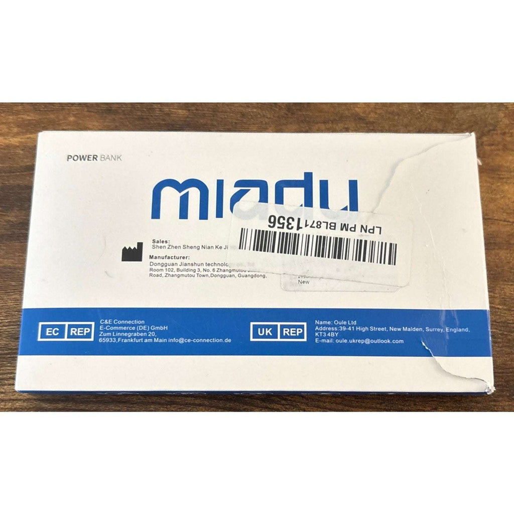 Miady 2-Pack 5000mAh Mini Portable Charger, 5V 2.4A USB-C Output Fast Charging