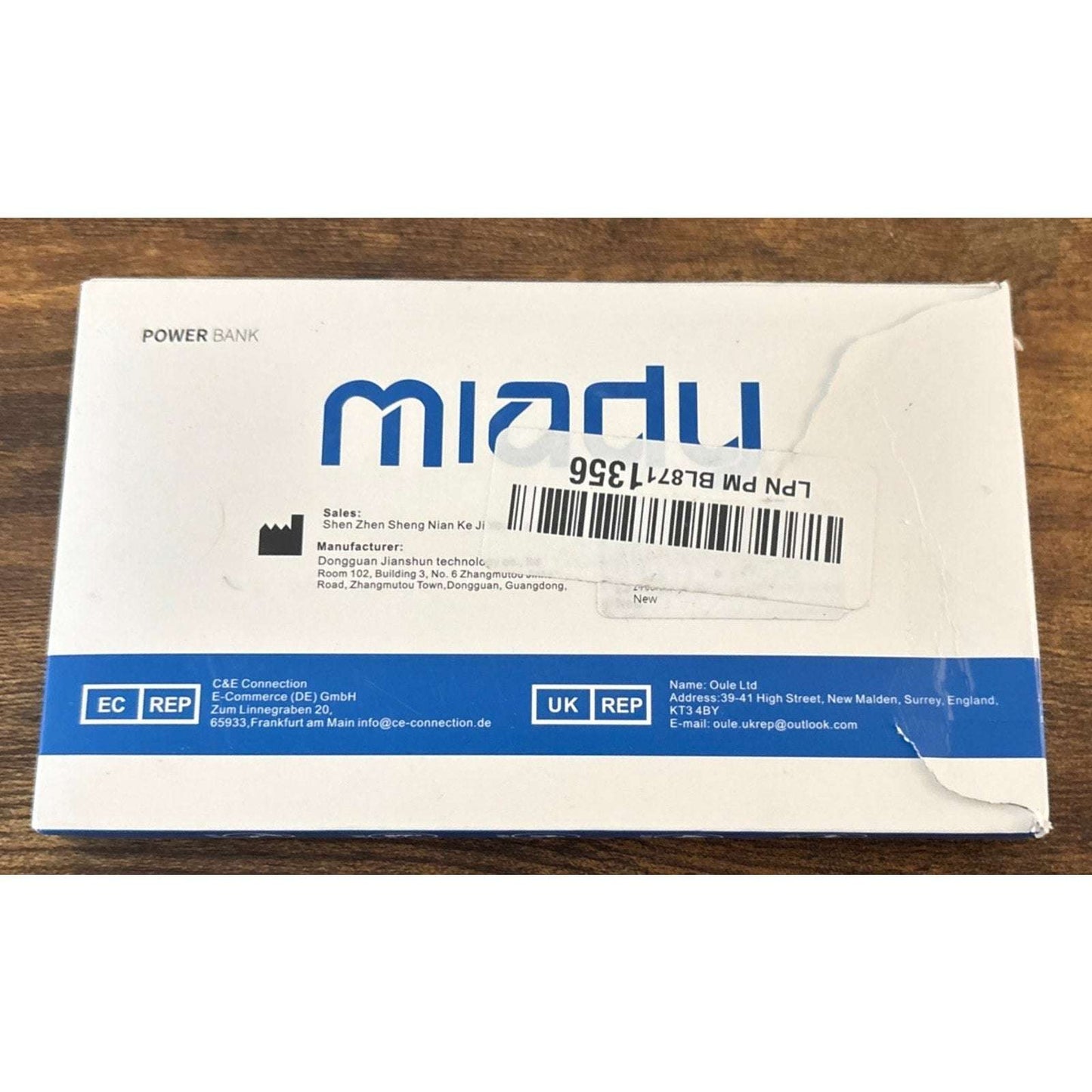 Miady 2-Pack 5000mAh Mini Portable Charger, 5V 2.4A USB-C Output Fast Charging