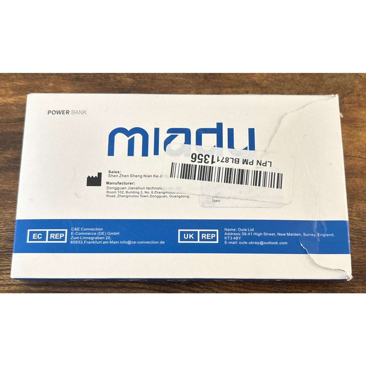 Miady 2-Pack 5000mAh Mini Portable Charger, 5V 2.4A USB-C Output Fast Charging