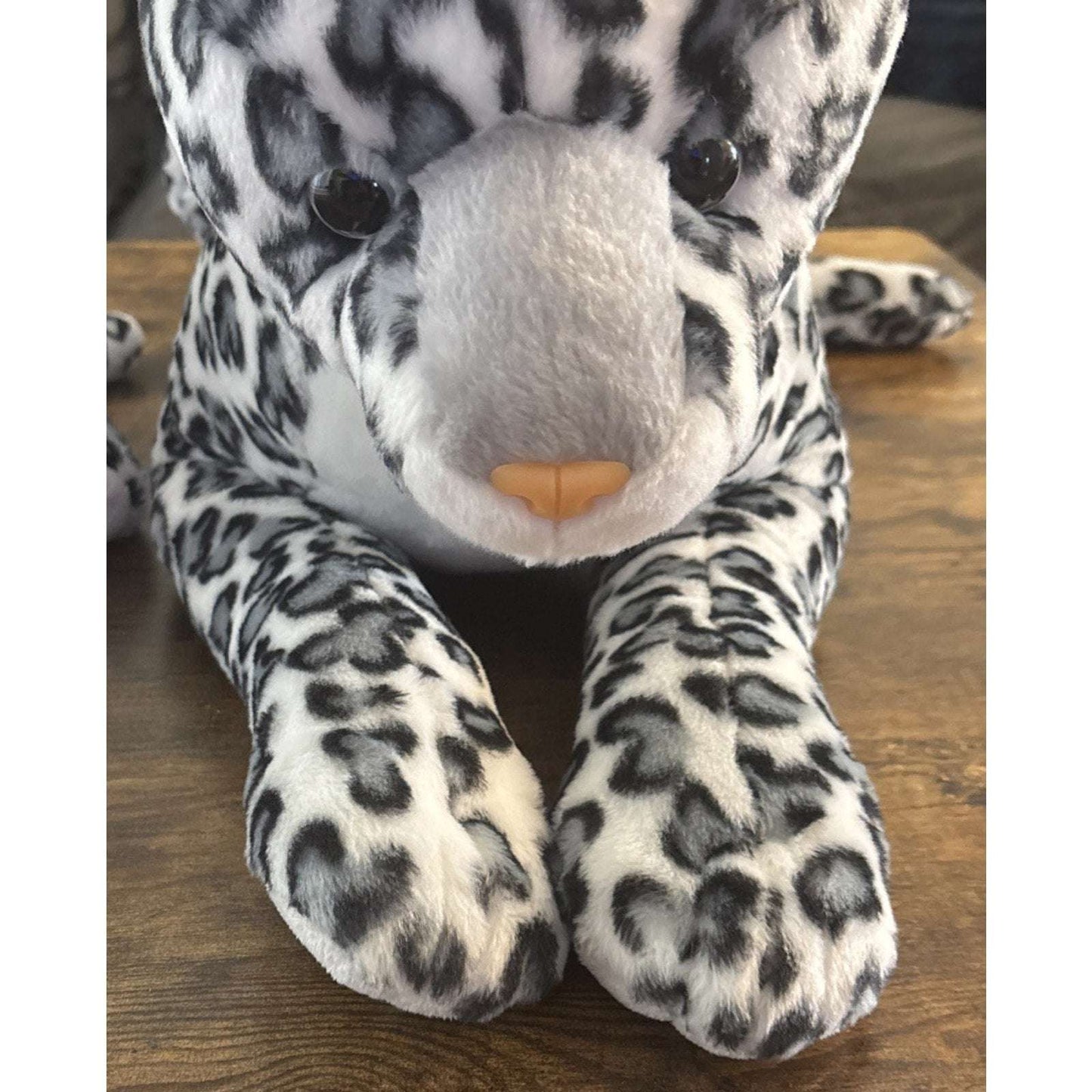 Aurora Super Flopsie Jumbo Snow Leopard 28" & Her Cub 12" Stuffed Animal Plush