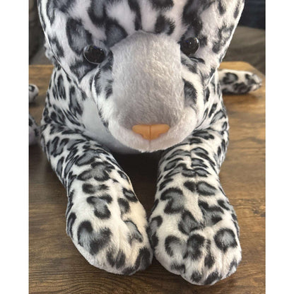 Aurora Super Flopsie Jumbo Snow Leopard 28" & Her Cub 12" Stuffed Animal Plush