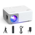 Akiyo WiFi Led Portable Projector w/ Stand & Remote Bundle iOS Android PC PS5