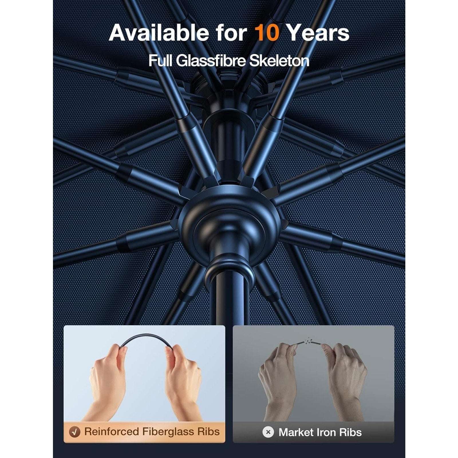 TORRAS Car Windshield Sun Shade Umbrella w Organizer - Universal Beige Blocks UV