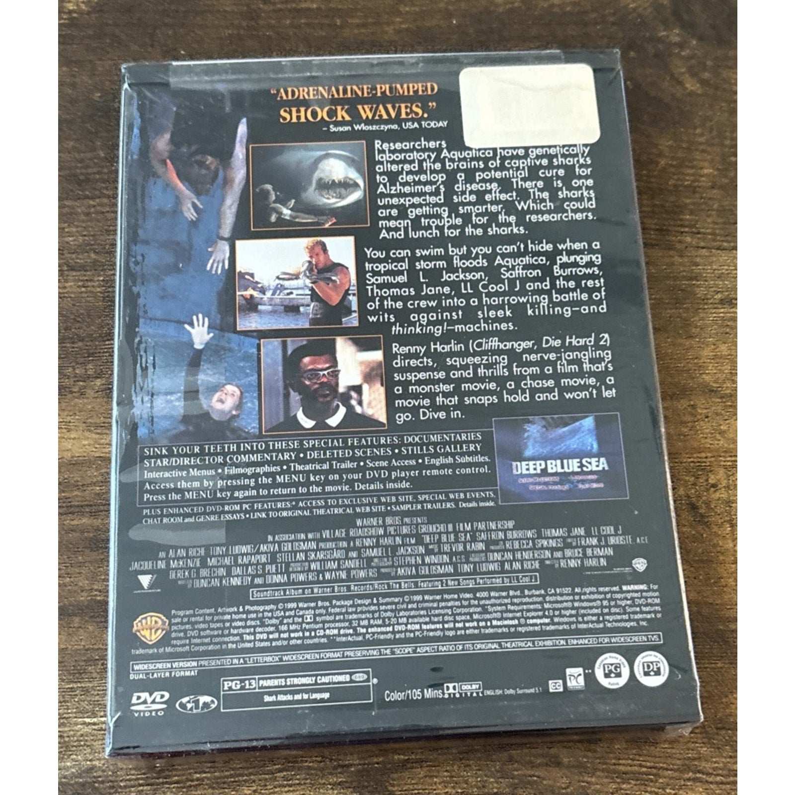 Deep Blue Sea DVD (1999, Warner Brothers) New & Sealed