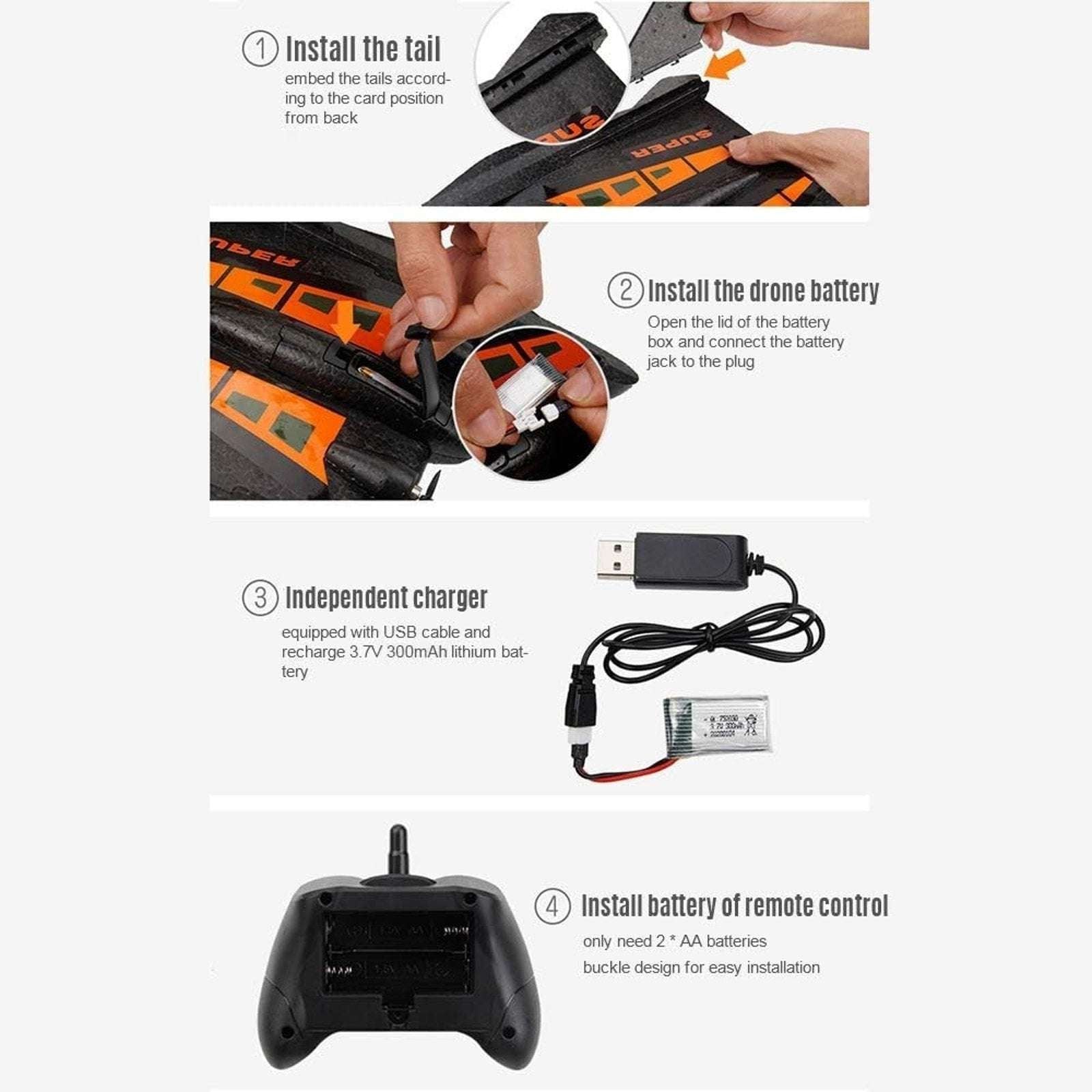 GoolRC 2.4Ghz 2CH FX-815 RC Seaplane Remote Control Airplane Radio Control Plane