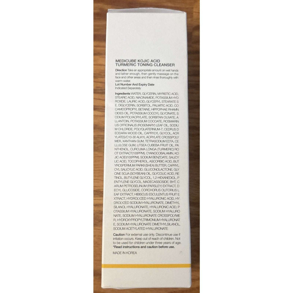 MEDICUBE Kojic Acid Turmeric Toning Cleanser, 4.23 oz New/Sealed EXP 12/2027