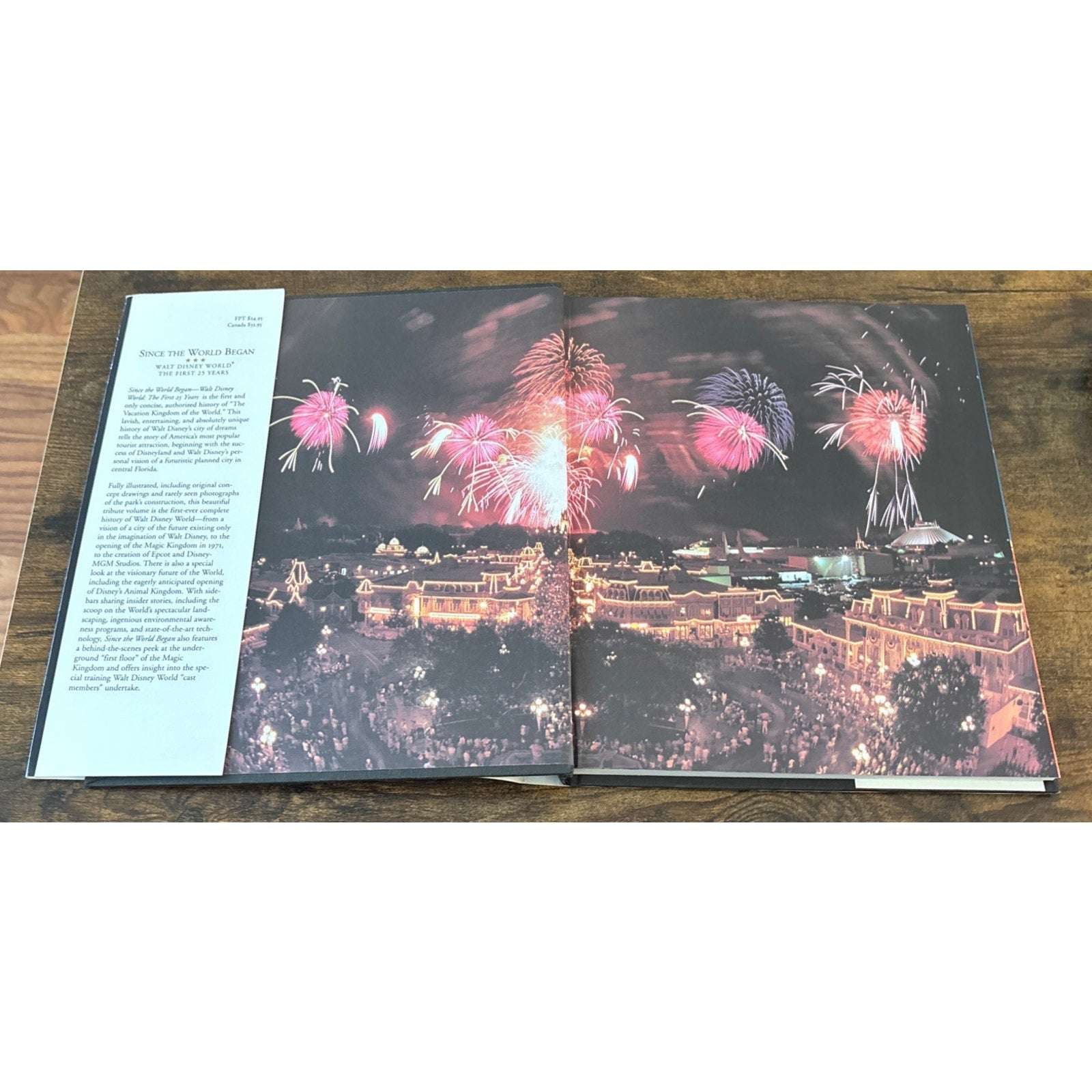 1996 WALT DISNEY WORLD SINCE THE WORLD BEGAN BOOK - THE FIRST 25 YEARS! 1st Ed