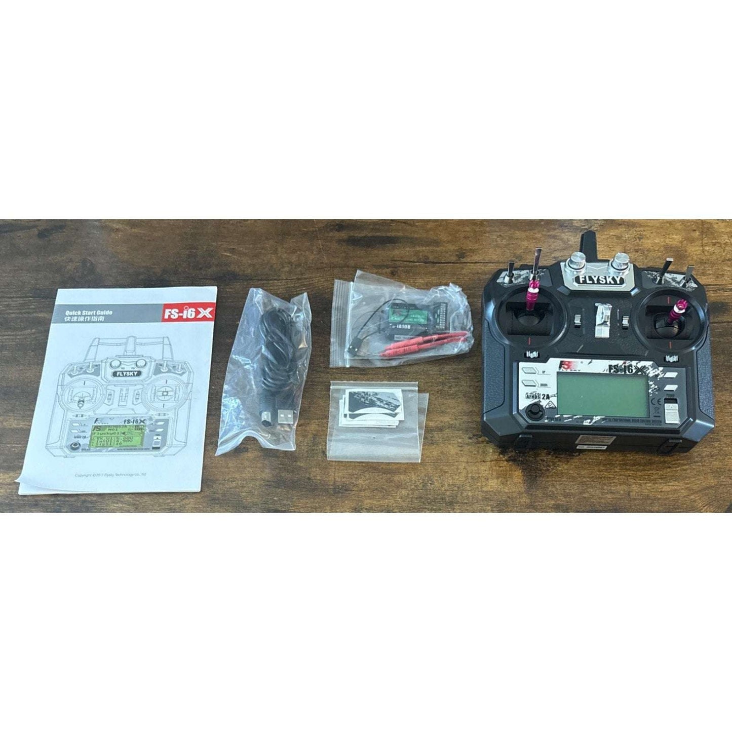 Flysky FS-i6X 2.4G 10CH RC Transmitter with FS-iA10B Receiver for RC Drone Plane