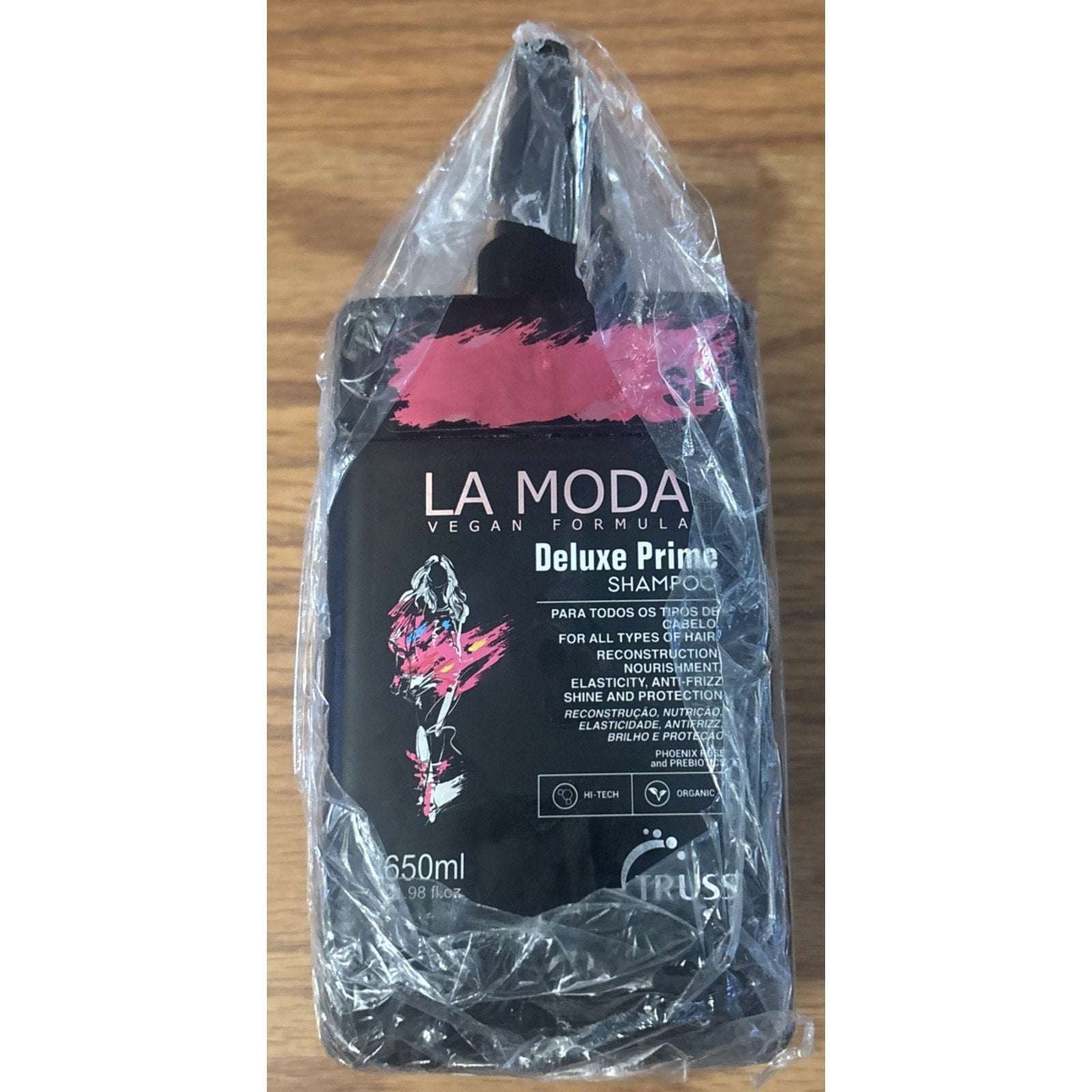 TRUSS Deluxe Prime Shampoo LA MODA Vegan 650ml / 21.98 Fl Oz Anti-Frizz & Shine