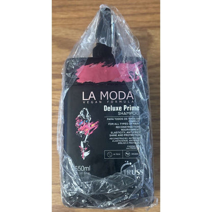 TRUSS Deluxe Prime Shampoo LA MODA Vegan 650ml / 21.98 Fl Oz Anti-Frizz & Shine