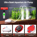 AquaSmith Silent Series Aquarium Air Pump System Aerator w/ Adjustable Airflow
