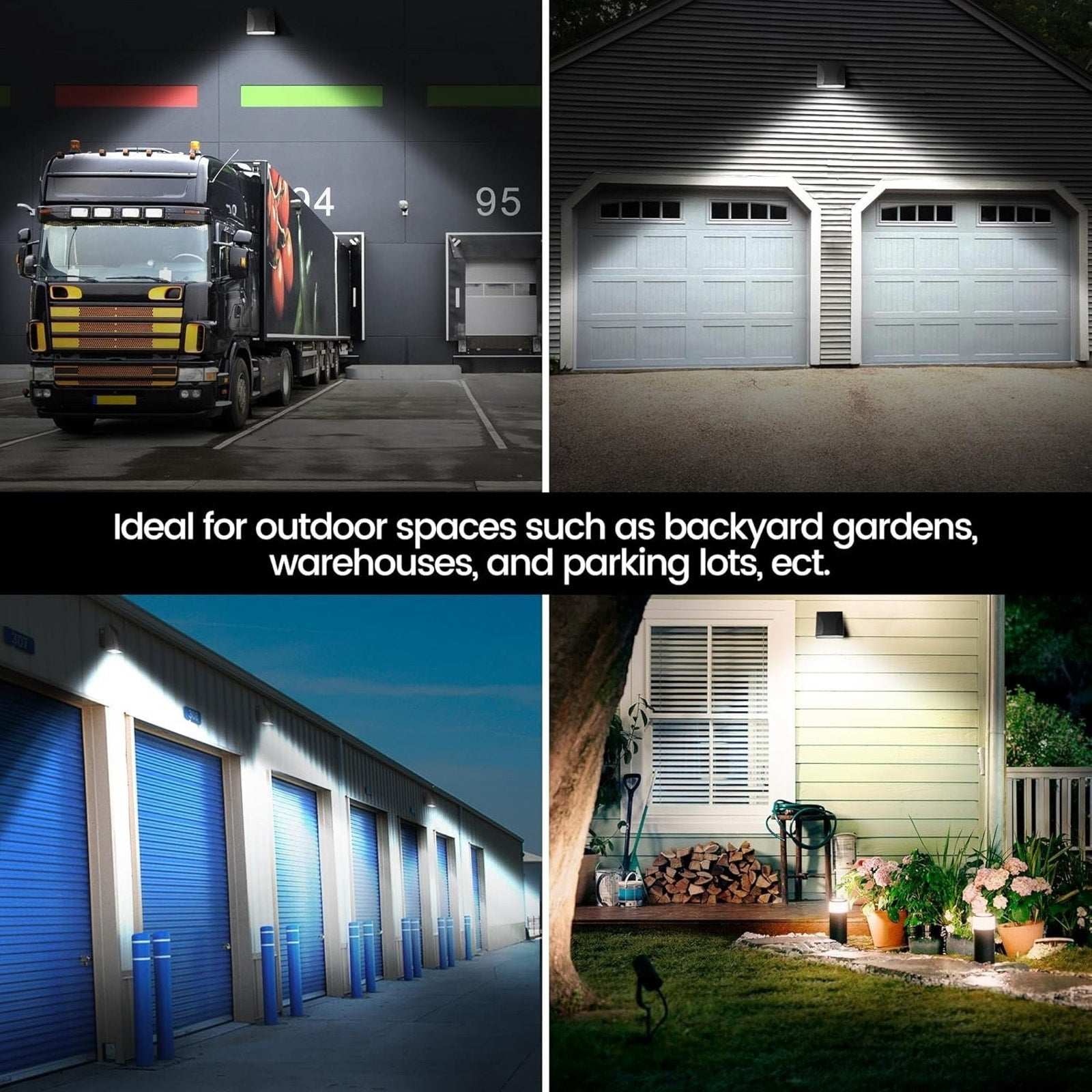 Garrini 30W Dusk to Dawn LED Wall Pack Security Light w/ Adjustable CCT & Power
