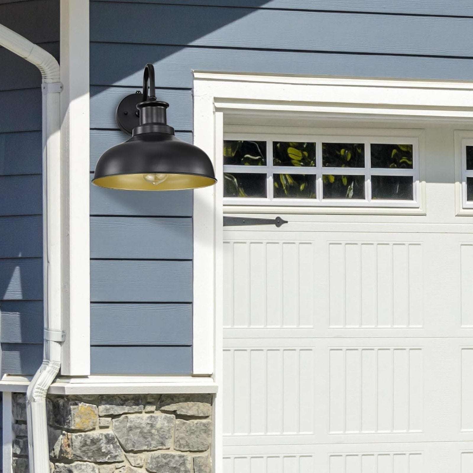 Diyel Outdoor DUSK TO DAWN Gooseneck Barn Light Wall Sconce Farmhouse Rustic